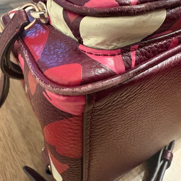 Kate Spade Burgundy and Cream Floral Backpack - Picture 13 of 13